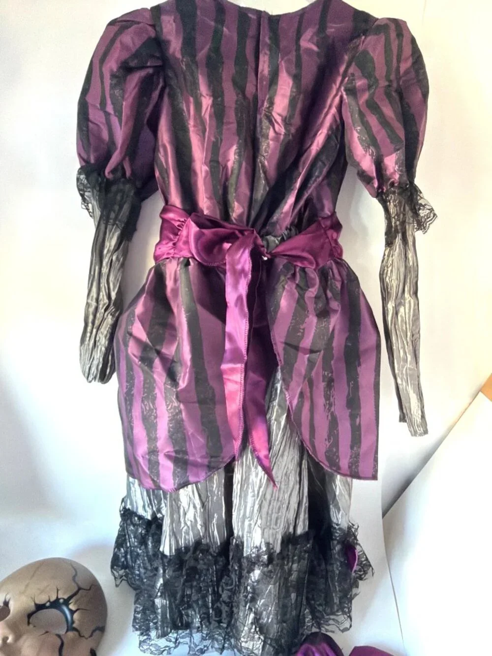 Creepy Doll Halloween Costume Scary Cosplay Set Child Size X-Large